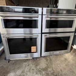Brand new KitchenAid 30” Combination Microwave Wall Oven with Air Fry Mode in stainless steel. Model KOEC530PSS. KitchenAid website shows $4,228.99 re