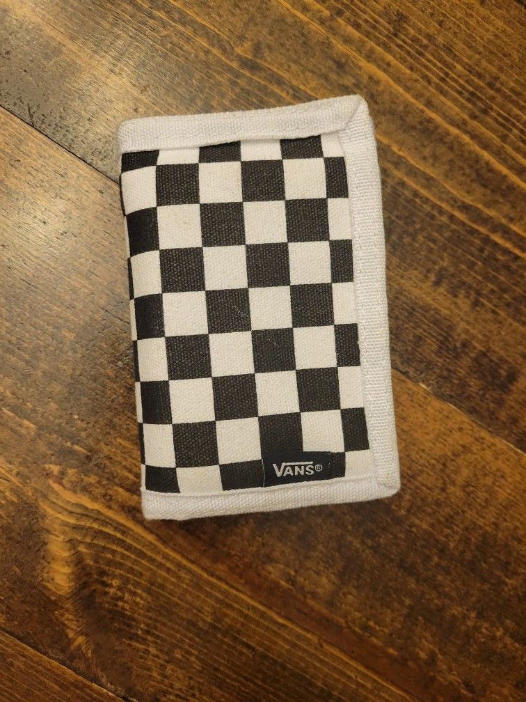 Vans-Off-The-Wall Checkered Trifold Wallet