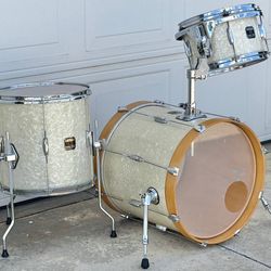 Gretsch Catalina Elite Club Jazz Drum Set White Marine Pearl 12" 14" 18" Kit