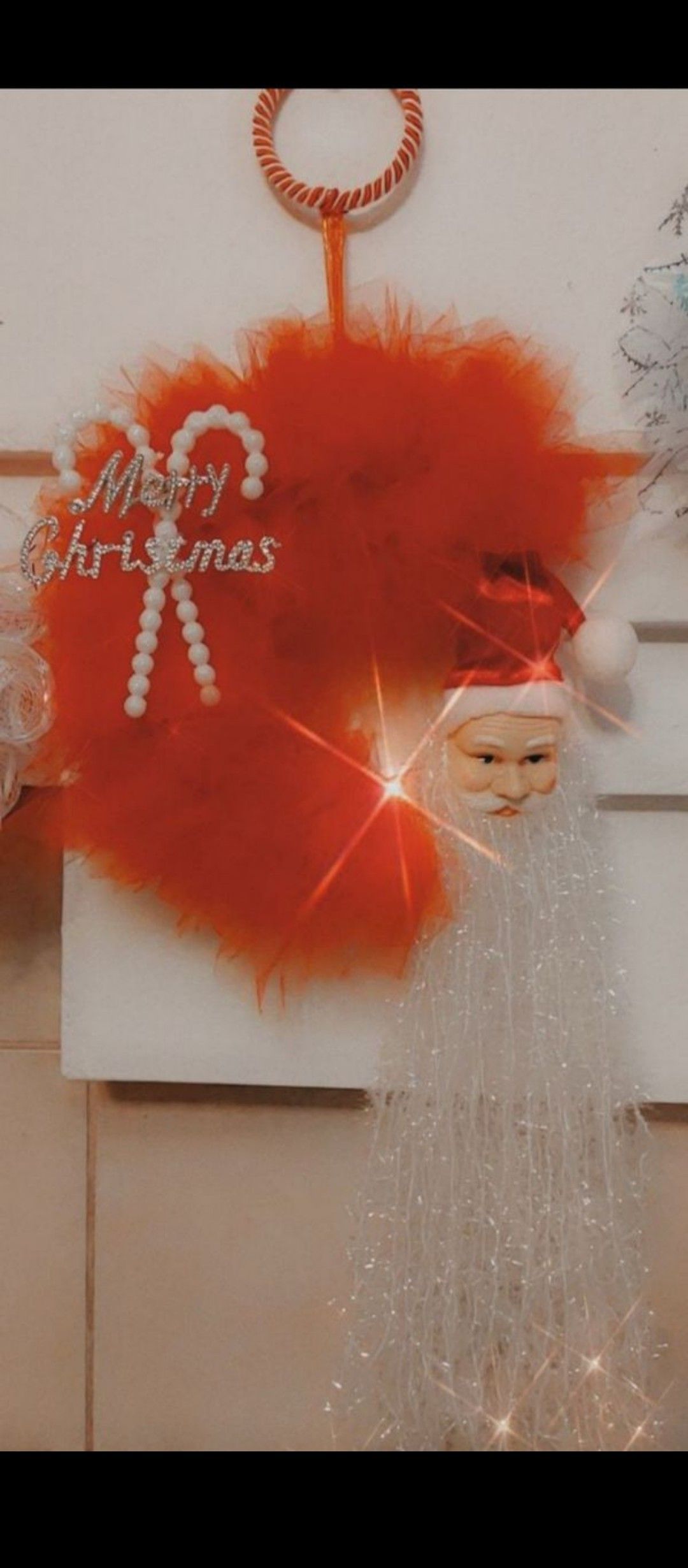 Santa Christmas wreath