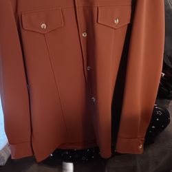 VINTAGE DAY'S POLYESTER SUIT w/ Man Blouse- Halloween ? 