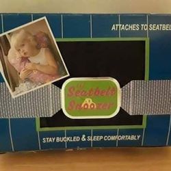 "Seatbelt Snoozer" stay buckled and sleep comfortably for child in carseat car seat $10 FIRM