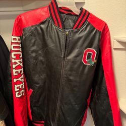 Vintage Ohio State leather jacket