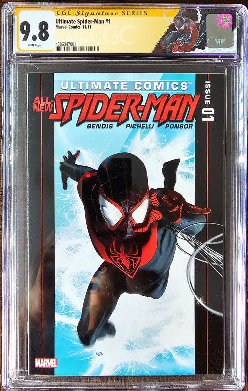 Ultimate Comics All New Spider-man #1  Miles Morales Origin CGC 9.8 With Label 🏷 