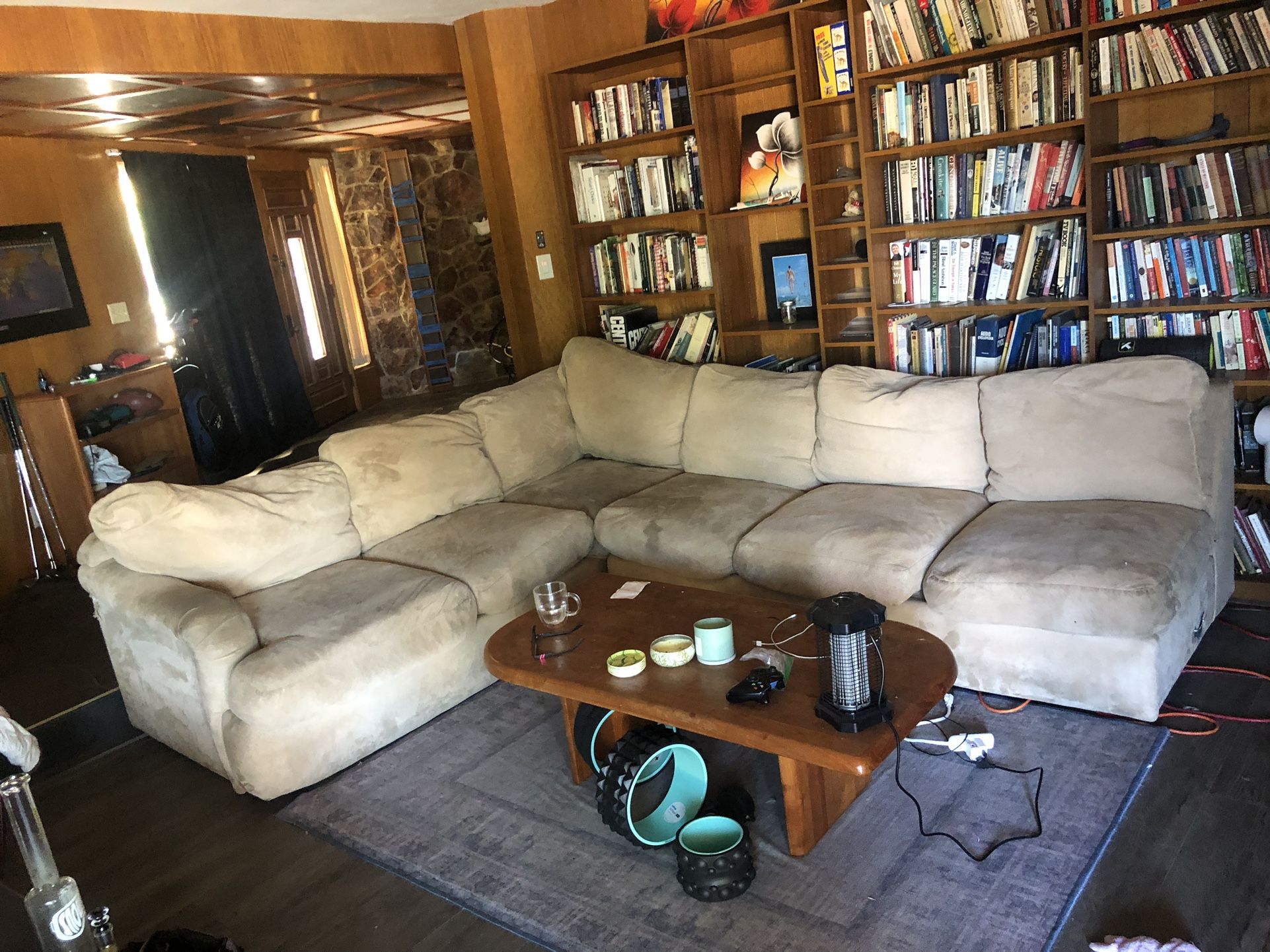 3 Piece Couch/ Down Cushions