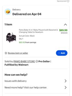 Pamo Babe 4-in-1 Playard with Bassinet & Changing Table