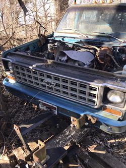 78 Chevy square body core support bumper grill all related parts in pic