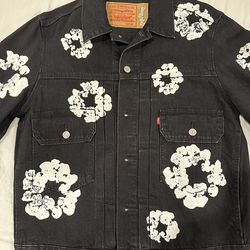 Denim Tears Type II All Over Wreath Jacket 'Black