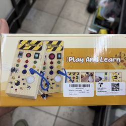 Montessori Toddler Busy Board Play Learn Toy