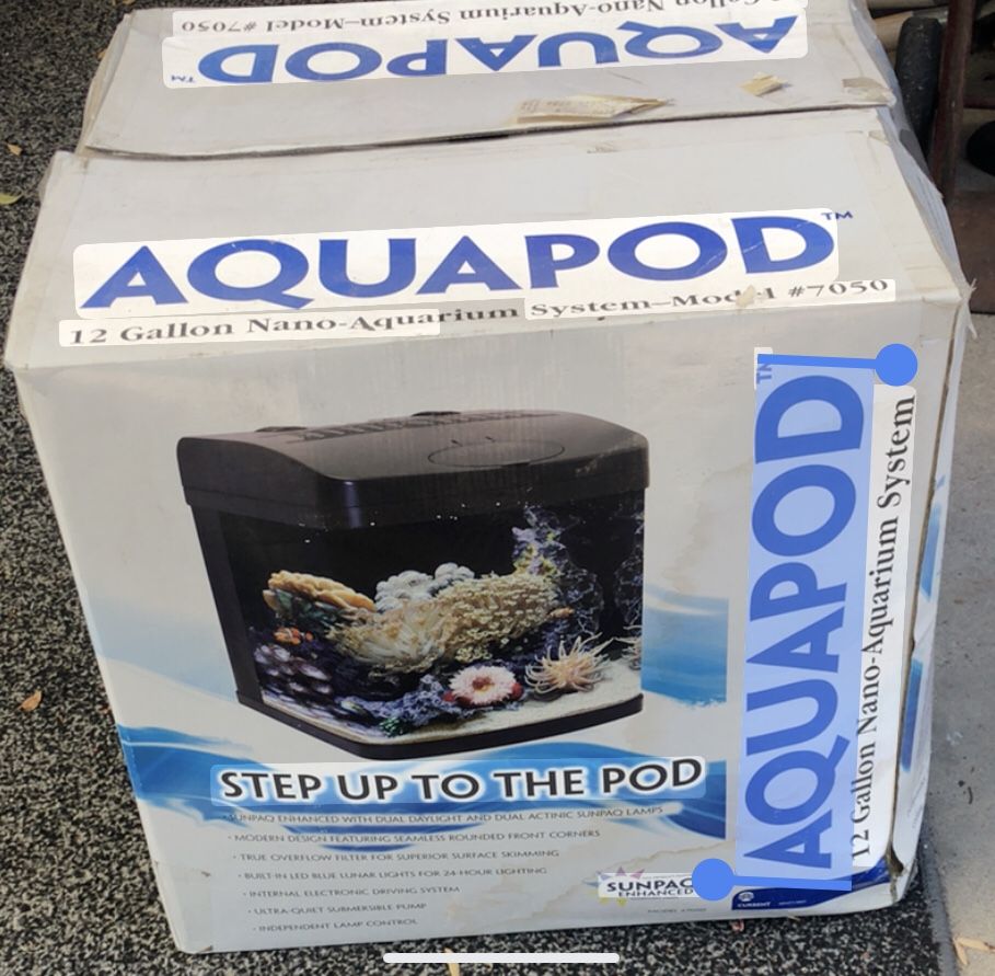 New! Premium AquaPod 12g Fresh Or Saltwater Aquarium