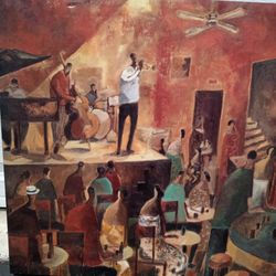 Canvas Jazz Print