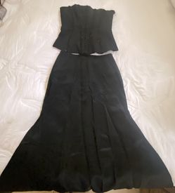 Elegant Black Strapless Dress