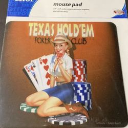 Texas Hold Em Mouse Pad Computer Mat
