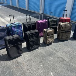 $15 each! Checked Travel Luggage Baggage Wheeled Rolling Suitcases!