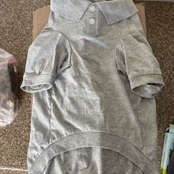 XL Gray Dog Polo shirt