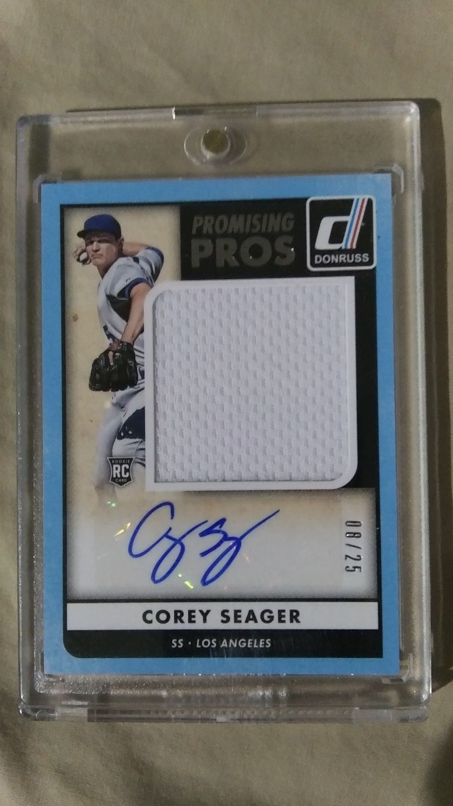 Corey Seager auto/ relic card