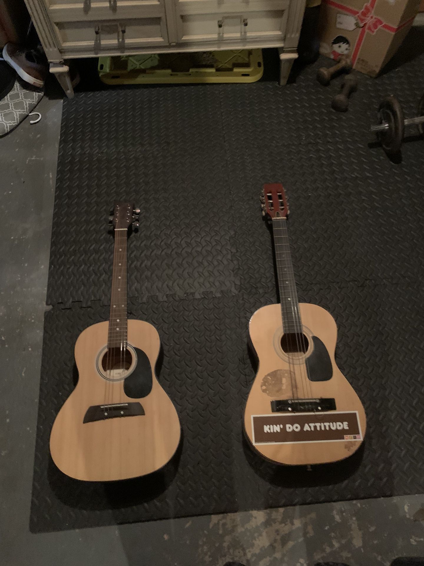 Two Beginner Acoustic Guitars