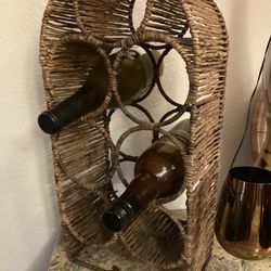 Wicker Wine Rack