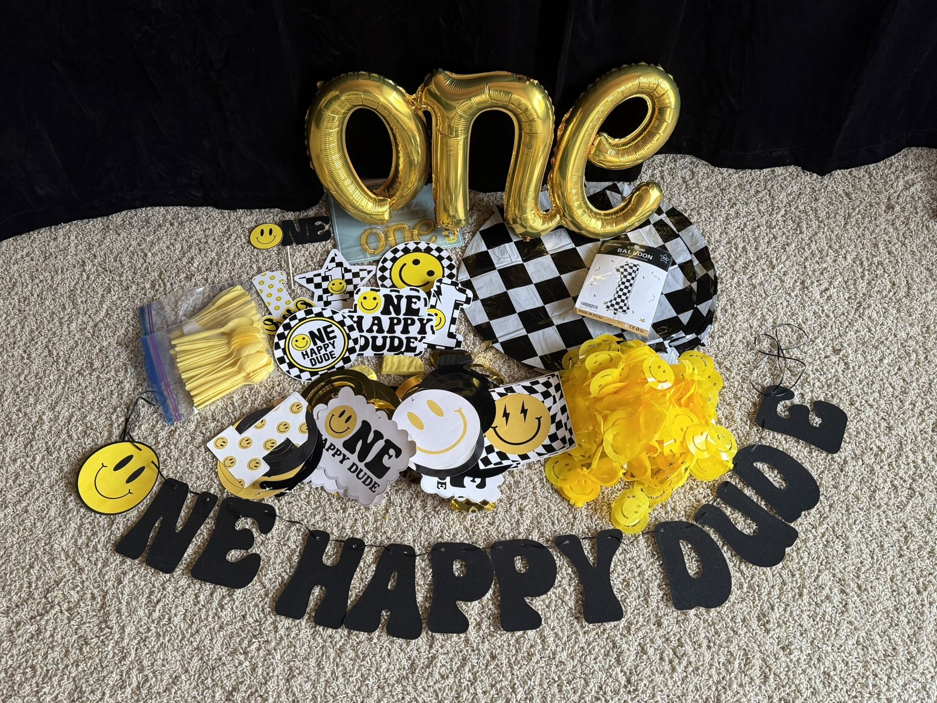One Happy Dude birthday party supplies