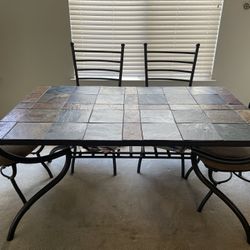 Tile Style 10 Pc Dining Set, Coffee Table, End Tables, Bar Chairs