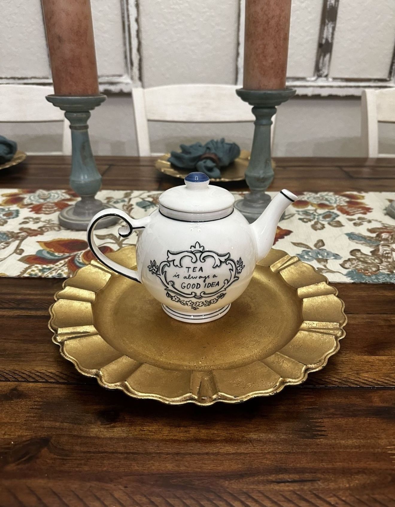 Anthropologie Molly Ceramic Hatch Tea Pot