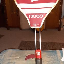 Vintage Wilson T3000 Tennis Racket 