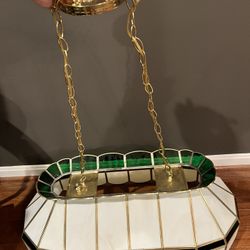 Antique Stained Glass Bar/Pool Table Light