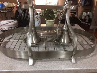 Pot hanger with lights