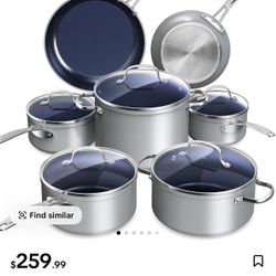 Nuwave Duralon Blue Non-Stick Cookware 12-Piece Set
