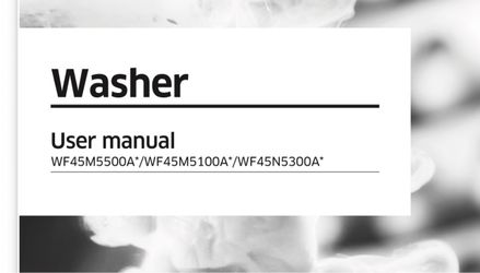 Samsung washer