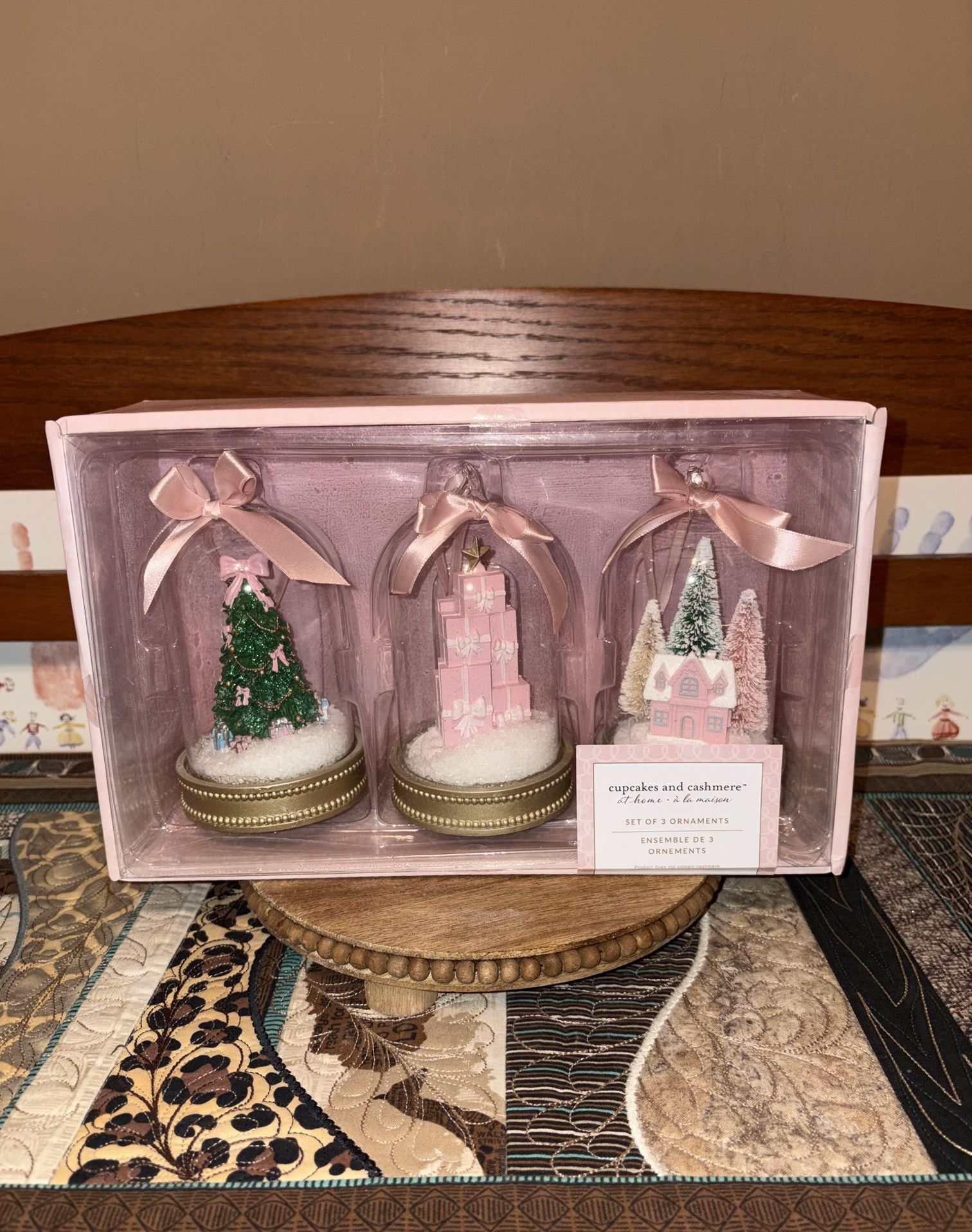 Cupcakes & Cashmere Ornament/Decor Set