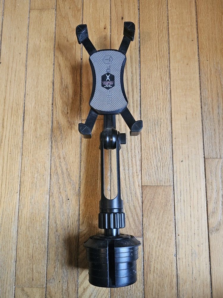 Tough Tested Boom Black Adjustable Phone Holder