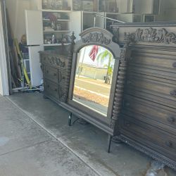 Klaussner Tall Drawer And Dresser W/mirror