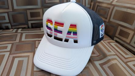 NEW Seattle Mariners Pride Trucker Hat
