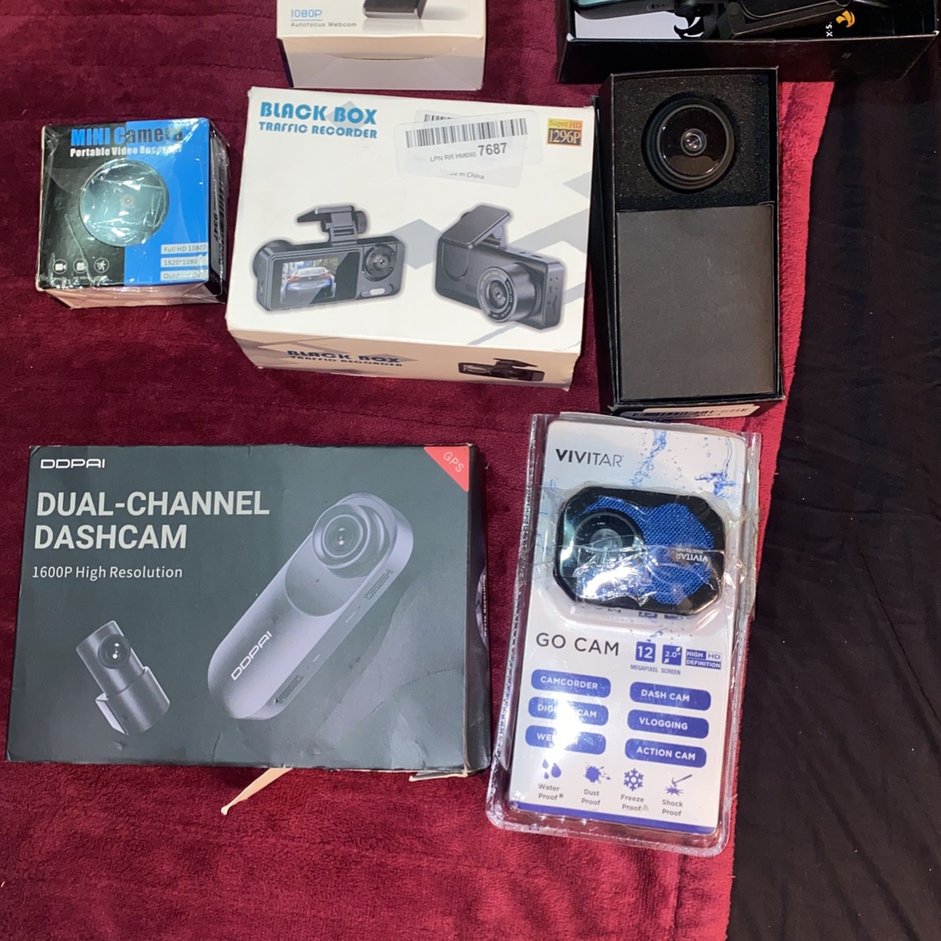 Dash cameras, $20 each