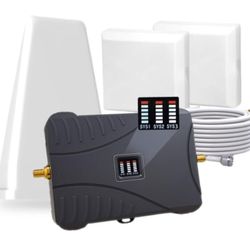 Cell Phone Booster for Home & Multi-Room, Up to 7000 Sq.Ft, Cell Phone Signal Booster for Band 5/12/13/17,Boost 5G 4G LTE 3G Data