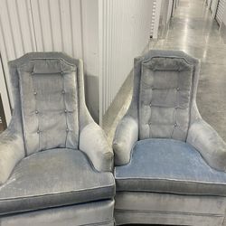 Baby Blue Vintage Arm Chair