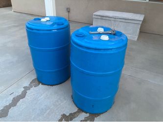55 gal drums x2