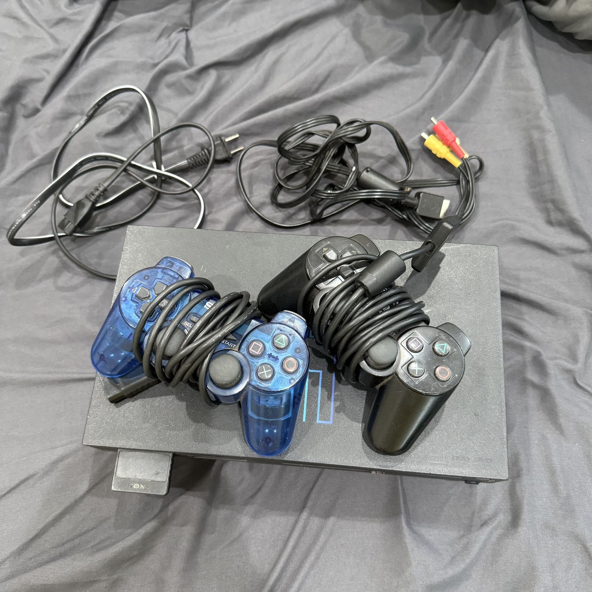 PlayStation 2 PS2 Fat Console W/ Controller Complete Bundle untested