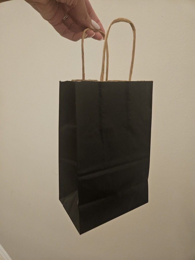 150 Black Kraft Gift Bags *NEW*