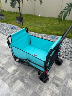 2-in-1 Folding Beach Wagon and Lounge Chair NEW
