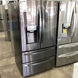 28 cu. Ft. capacity LG four door refrigerator