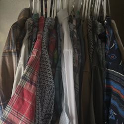 Brand New Ariat Shirts, Colombian, Wrangler, Ralph Lauren Polo, Nautica Dress Shirts 