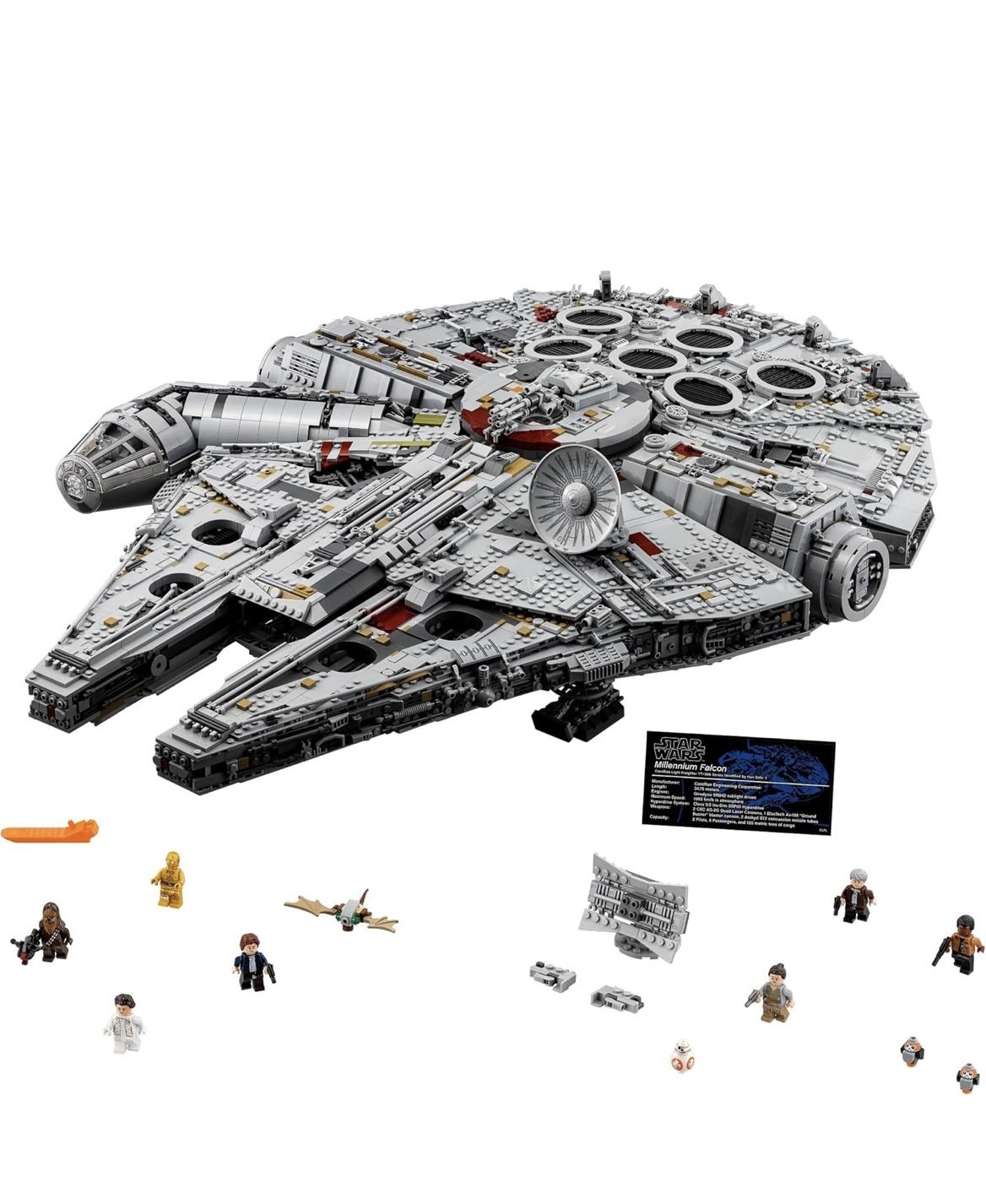 LEGO Star Wars Millennium Falcon - Building Set for Adults, Ages 16+ - Gift for Birthday - Movie Collectible Model Kit - Display in Home or Office - 7