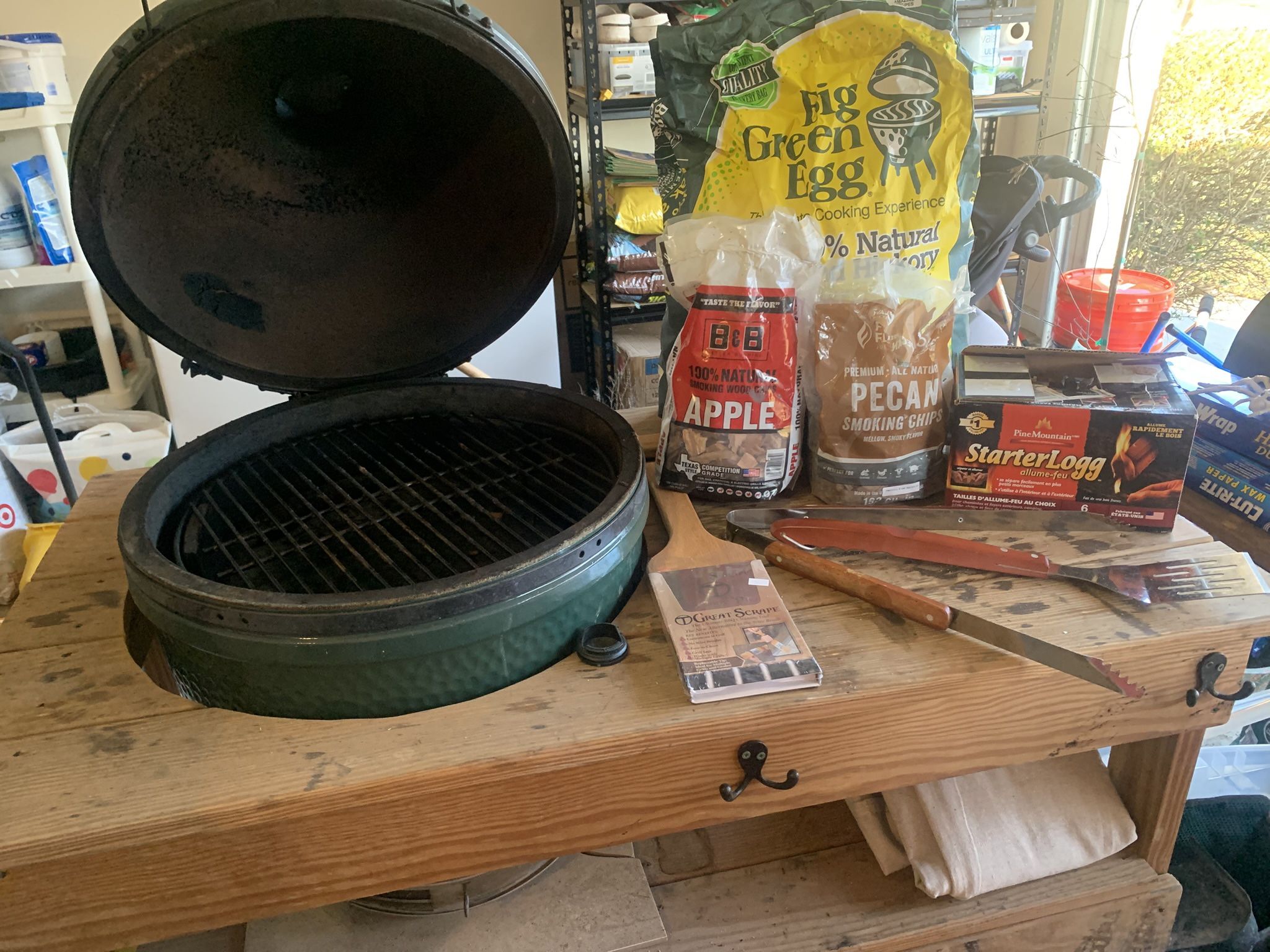 Barbecue Set: Green Egg + Table