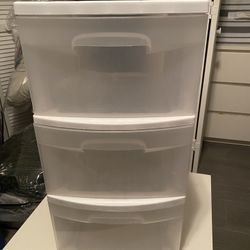 Sterilite Container 3 Drawer Plastic Storage