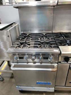 Used Imperial 24"L Range With 4 Burners N Standard Oven Natural Gas