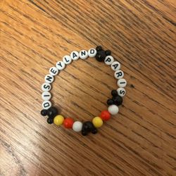 NEW Official Disneyland Paris Mickey Mouse Tourist Bracelet Authentic Souvenir One Size Adult