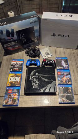 Sony PS4 Darth Vader Limited Edition Console Bundle and 6 GAMES