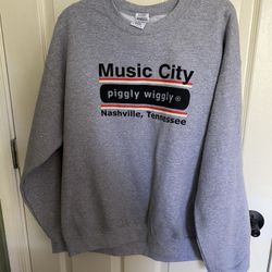 Adult Size Large Music City Piggly Wiggly Nashville Tennessee Sweatshirt